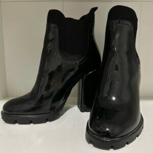 Call it Spring PIRIN Black Patent Ankle Boot - Size 8